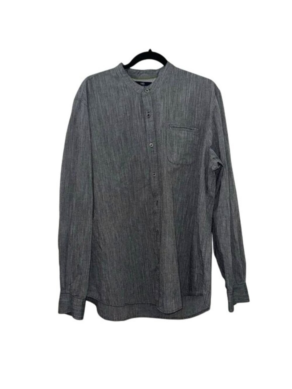 Michael Brandon Mens Slim Fit Long Sleeve Gray Shirt XL